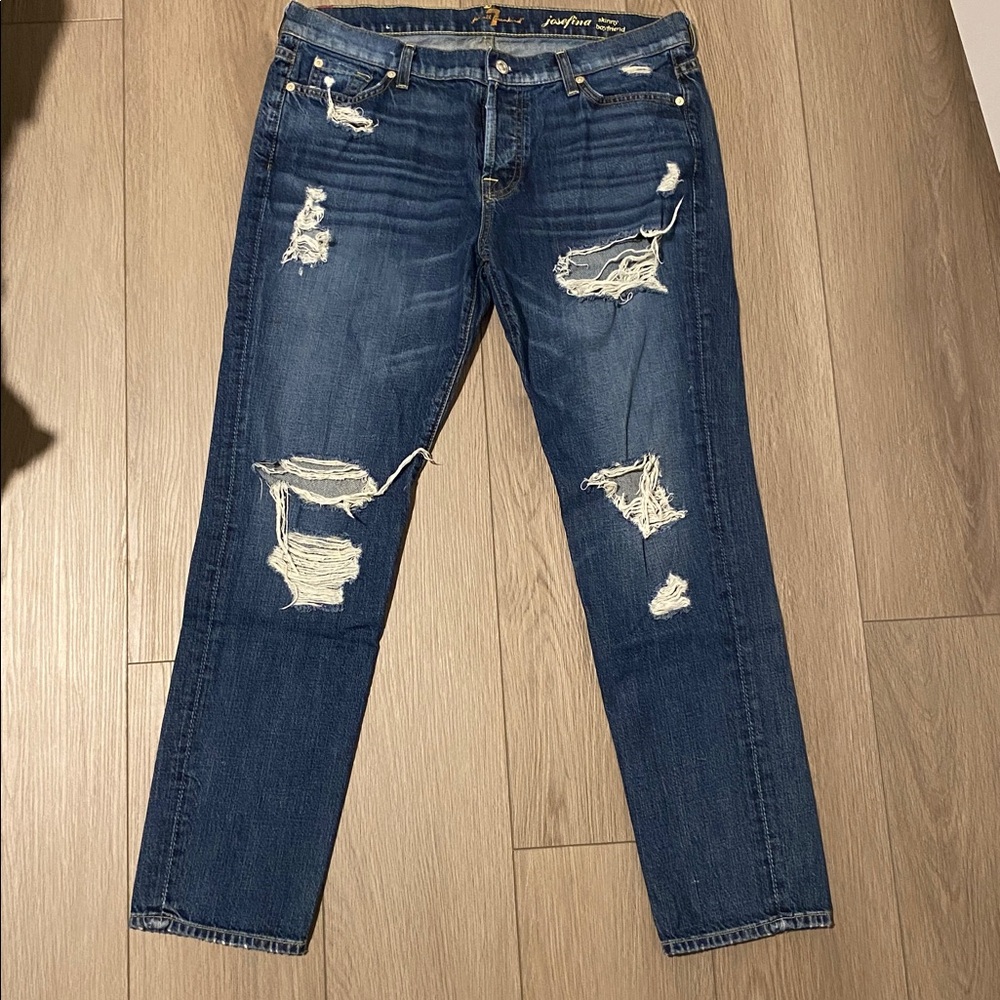 7 For All Mankind Josefina Skinny Boyfriend Jean